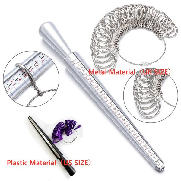 Ring Size Stick Finger Gauge Ring Sizer Measuring Jewelry Tool Ring