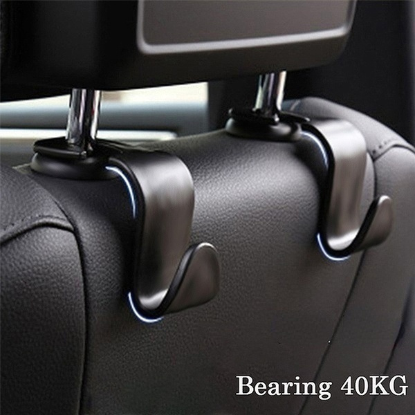  4 Pack Vehicle Back Seat Headrest Hook Hanger for Purse Grocery  Bag Handbag : Automotive