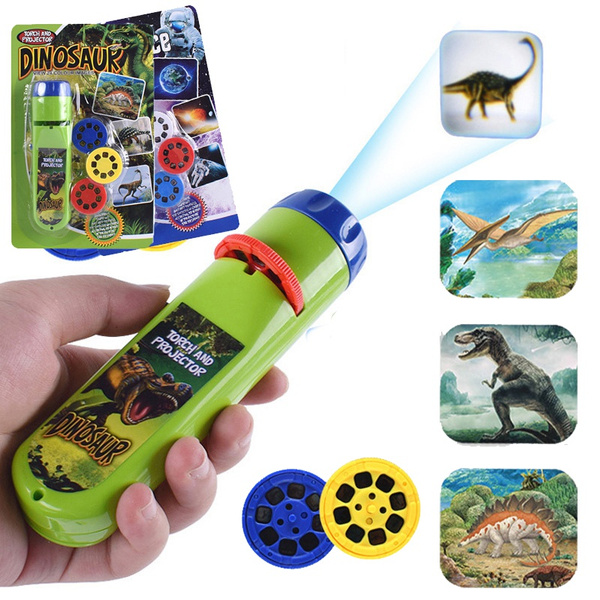 2021 Projection Flashlight Kids Projector Light Cute Cartoon Toy Night ...