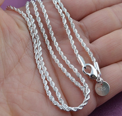 Sterling, clavicle  chain, Chain Necklace, Jewelry