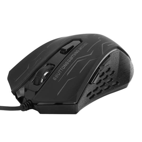 Wired Gaming Mouse USB Colorful 1200/1600/2400/3200DPI with 6 Keys 1.4m ...