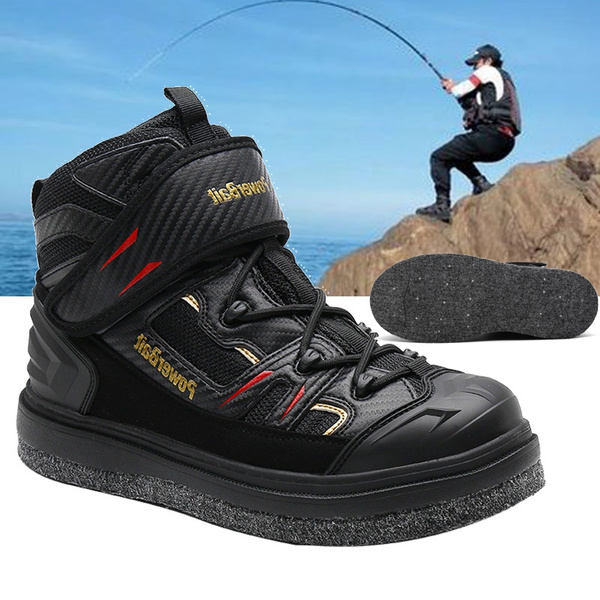 Fly Fishing Shoes Lightweight Fish Waders Boots Wear-resistant Felt-soled  Steel Nails Outdoor Reef Non-slip Fishing Boots