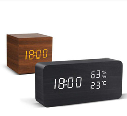 woodenledclock, led, Alarm Clock, Clock