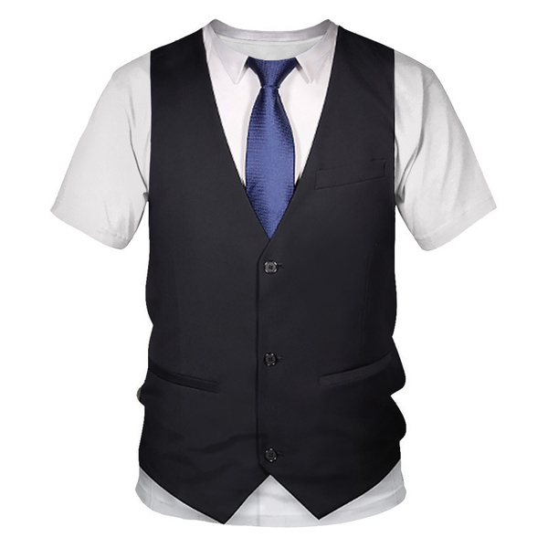 Shirt Tuxedo Bow Tie 3D Printed 