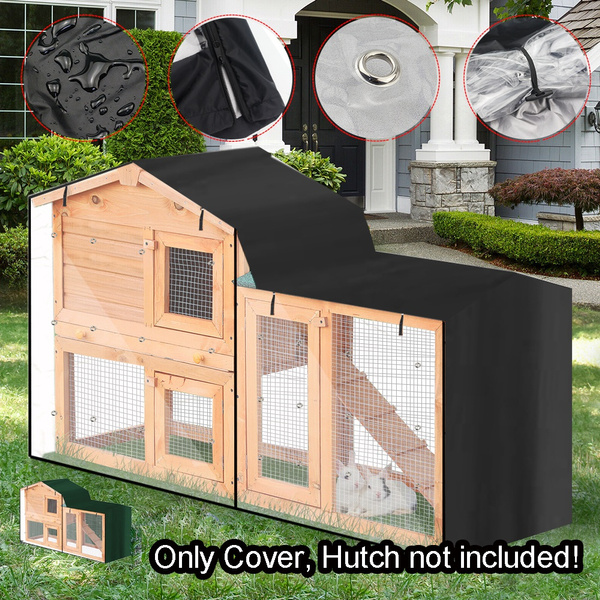 Bunny House Rain Cover for Rabbit Hutch Run Covers Pet Hutches Ferret