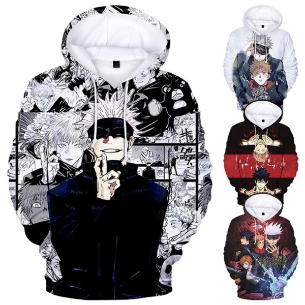 Anime Jiu Jitsu Kaisen 3D Printed Hoodie Sweatshirt Boys Girls