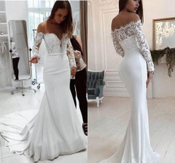 gowns, Fashion, Lace, Long Sleeve