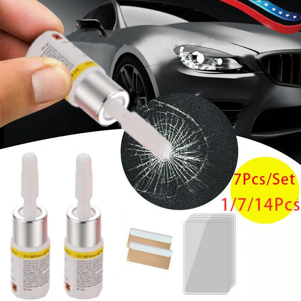 1/7/14pcs/set Car Window Glass Repair Tools DIY Windscreen Crack