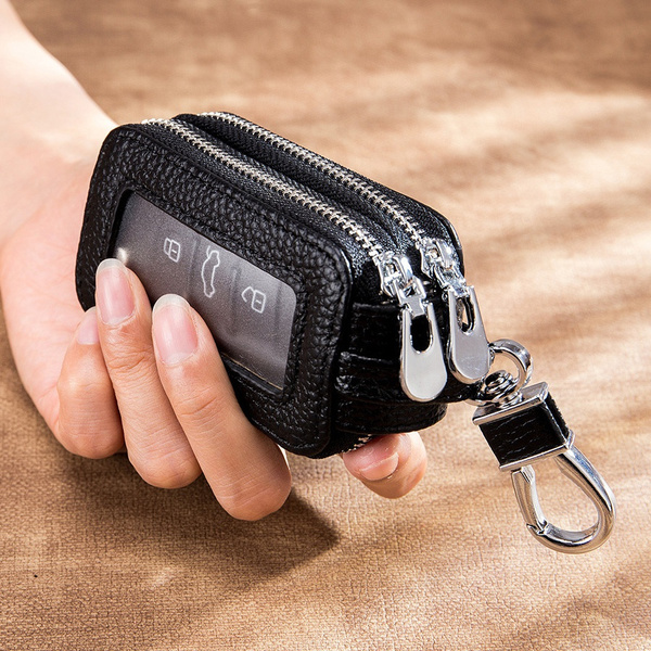 Genuine Leather Car Key Wallets Men Key Holder Housekeeper Keys