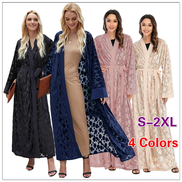 African Kaftan Abaya Women Oversize Long Dress Muslim Hooded Robe