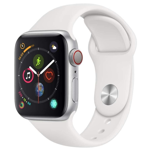 Apple Watch Series 4 - 44mm - GPS + 4G Cellular - Silver / White -  Smartwatch | Wish