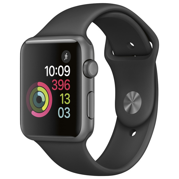 Apple Watch Series 1 - 42mm - Space Gray / Black - Sport Band