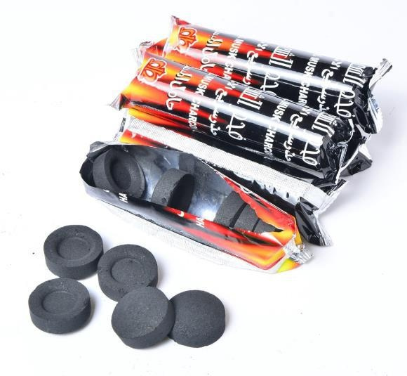 10 pcs/lot Shisha Hookah Charcoal Quicklighting Burn Even Lasting Long
