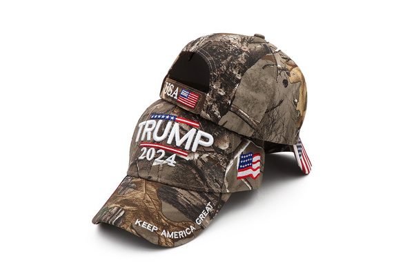 The Hat Depot Trump 2020 President Keep America Great Flag Cotton 3D Cap