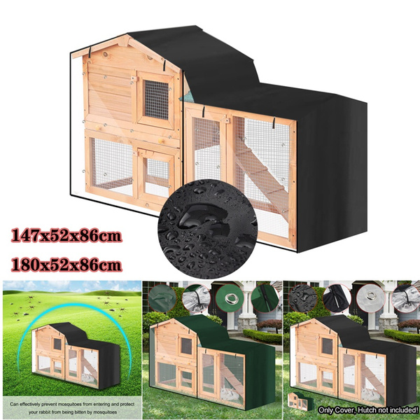 Rabbit Hutch Cover Weather Rain Waterproof Heavy Duty Guinea Pig Pet
