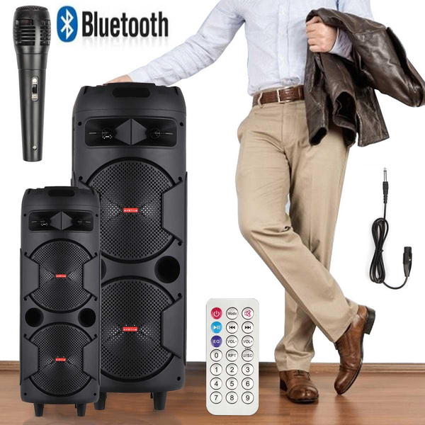 Bluetooth karaoke speaker with hot sale lights