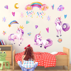 PVC wall stickers, rainbow, Home Decor, backgroundwallsticker