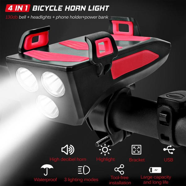 bicycle horn lamp mobile phone bracket