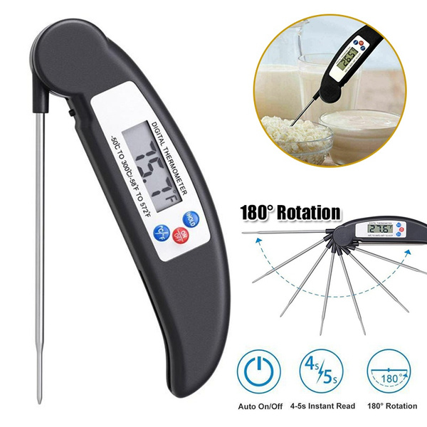 Folding Digital LCD Cooking Food Kitchen Instant Read Probe Thermometer Meat BBQ Folding Digital LCD Cooking Food Kitchen Instant Read Probe Thermometer Meat BBQ