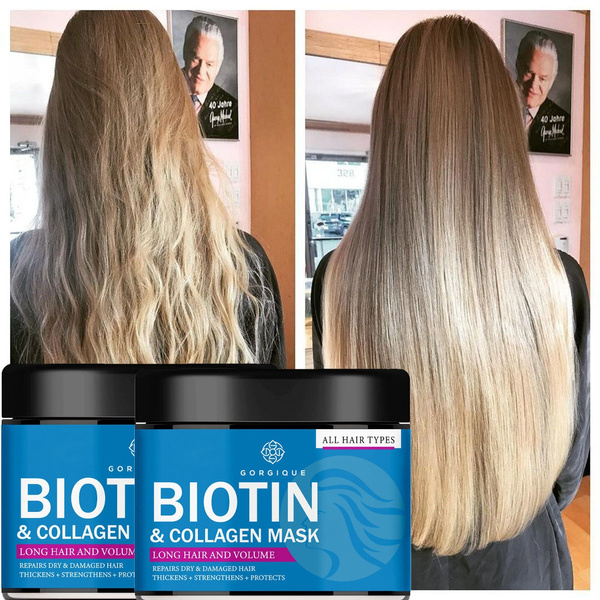 30/50/100/120ml Biotin Collagen Keratin Treatment Hair Mask Natural Keratin  Treatment for Dry & Damaged Hair | Wish