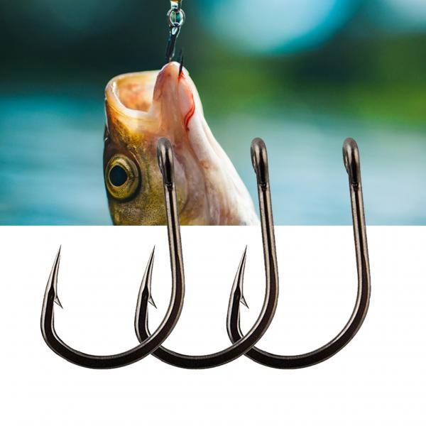 100Pcs Circle Fishing Catfish Hooks Thick Sharp Portable Strong