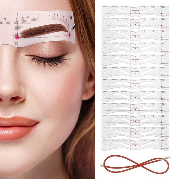 Reusable Retouching Plastic Balanced Template Eyebrow Makeup Magic ...