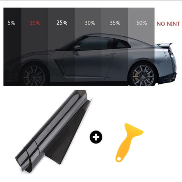 600*50cm Car Window Tint  Glass Sticker Sunshade Film 15% 20% 25% 35% 50%VLT 