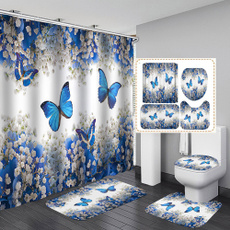 butterfly, Beautiful, Bathroom, Flowers
