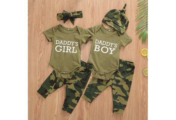 Camo daddys store girl baby clothes