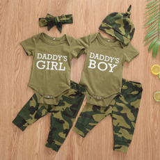 Fashion, baby clothing, letter print, pants