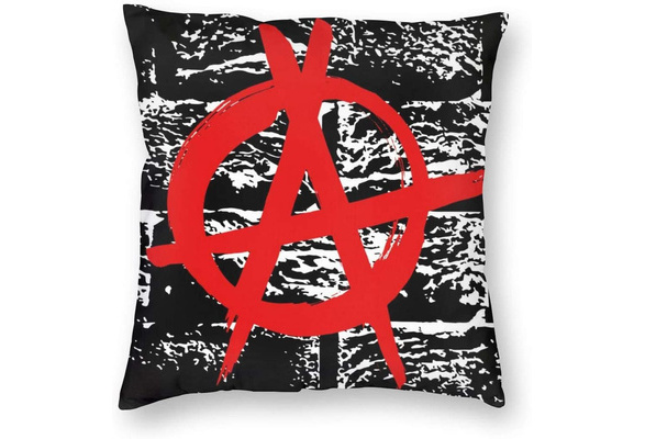 Pillow Decorative Throw Grunge Bricks Black White 