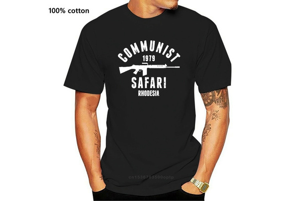 Men Tshirt Rhodesia 1979 Communist 