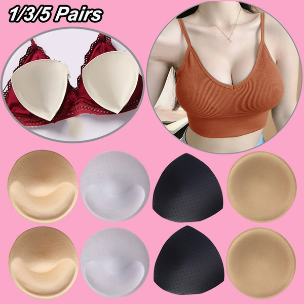 3 Pairs Bra Pads Inserts Enhancers Inserts for