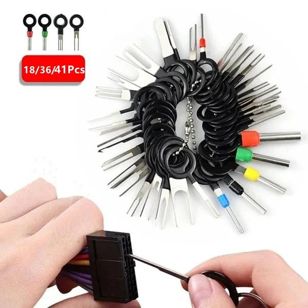 11Connector Pin Extractor Kit Terminal Removal Tool Car Electrical Wiring CrimpH
