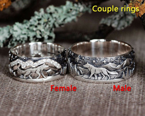 Couple Rings, Sterling, Fashion, 925 silver rings