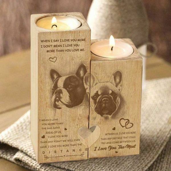 French bulldog sale candle holder