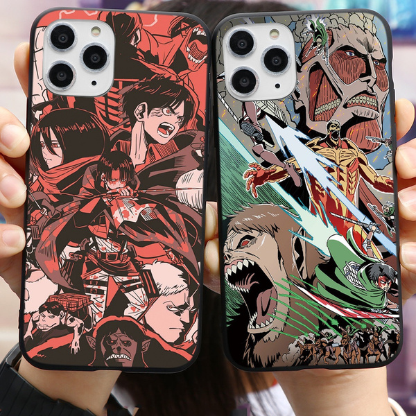 Attack on Titan Anime Phone Case for iPhone 11 Phone 12 Pro Max XS Max XR X  5 6 7 8 SE 2020 Samsung A12 A41 A71 A51 A31 A21 A11 A50