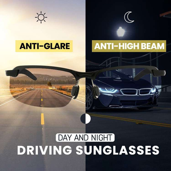 Yellow High-end Night Vision Driving Glasses Polarized UV400 Sunglasses New  Fashion Night Vision Anti-glare Polarizer Sun Glasses