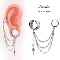 fleshtunnel, Chain, earexpander, pendantearplug