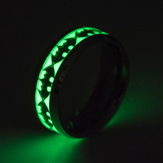 Couple Rings, Jewelry, fluorescence, Batman