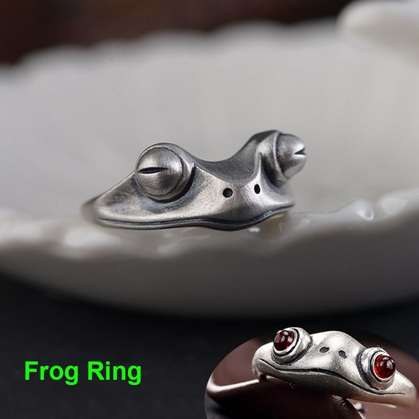 Gothic Silver Ring for Man, Fashion Mens Adjustable Animal Rings