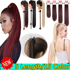 clipinhairpiece, Women's Fashion & Accessories, clip in hair extensions, highponytail