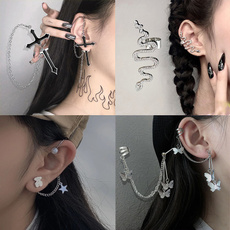 butterfly, Fashion, Men Earrings, punk earring