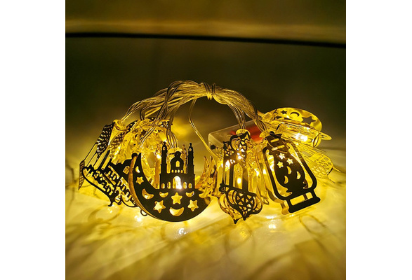 Moon Star Led String Lights Ramadan Decorations EID Mubarak Decor For Home Islam Muslim Event Party Supplies | Wish