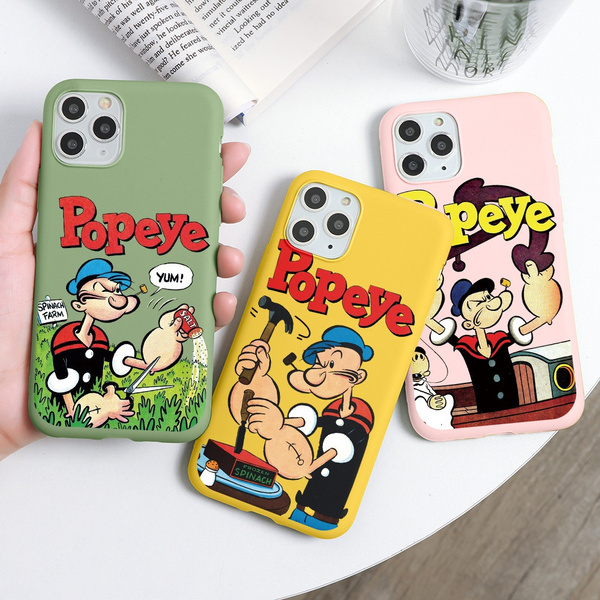 Popeye Phone Case for iPhone 12 Capa iPhone 11 Pro Max XS Max XR X SE 2020  Xiaomi 11 Poco X3 Redmi Note 9 Pro 8 7 6 5 9S 8T 9T