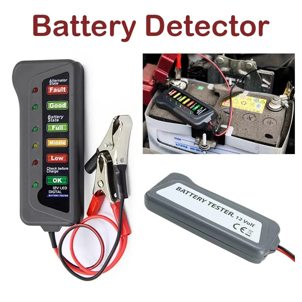 12V Digital Battery Tester Capacity Alternator LED For Car Van Motorbike  Vehicle