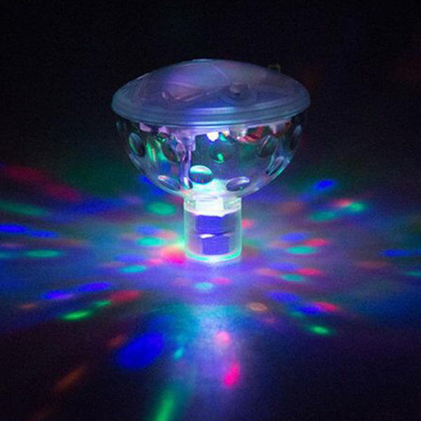Floating Tub Spa Swimming Decor Disco LED Underwater Glow Show Lamp ...