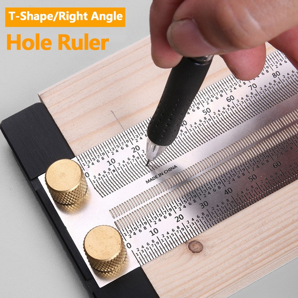 180/200/300/400mm Ultra Precision Marking Ruler T Type Scriber Measuring Tool 