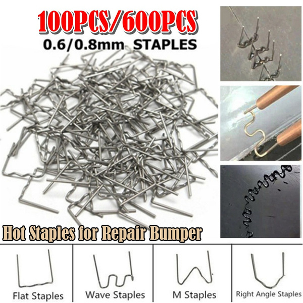 100PCS V Pre Cut 0.8mm Flat Hot Staples for Plastic Stapler Repair Welder 100PCS V Pre Cut 0.8mm Flat Hot Staples for Plastic Stapler Repair Welder
