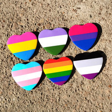 rainbow, Love, Pins, Heart